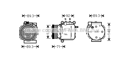 Kompresor klimatyzacji AVA QUALITY COOLING SBAK053