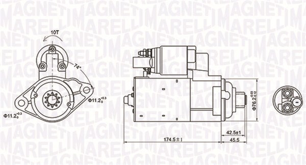 Rozrusznik MAGNETI MARELLI 063721409010