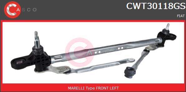 Mechanizm wycieraczek CASCO CWT30118GS