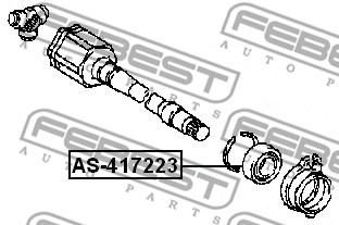 Łożysko podpory wału FEBEST AS-417223