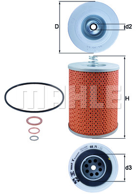 Filtr oleju KNECHT OX 71D