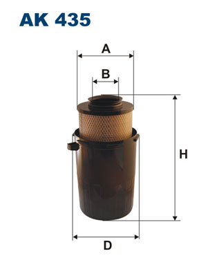 Filtr powietrza FILTRON AK435