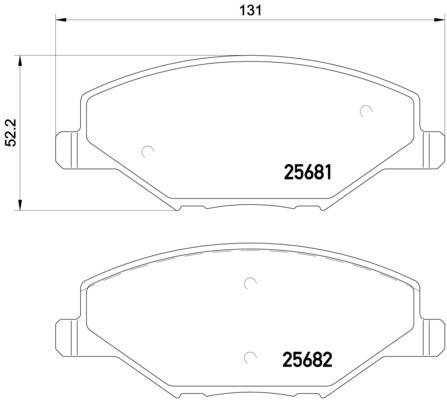 Klocki hamulcowe BREMBO P 85 121