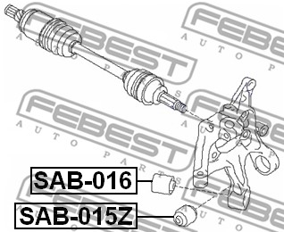 Tuleja wahacza FEBEST SAB-015Z