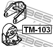 Poduszka silnika FEBEST TM-103