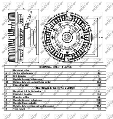 Sprzęgło wentylatora NRF 49034