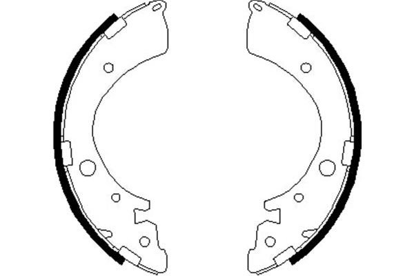 Zestaw szczęk hamulcowych KAVO PARTS KBS-2907