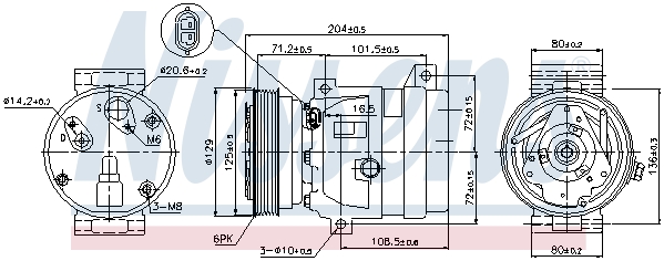 Kompresor klimatyzacji NISSENS 89121
