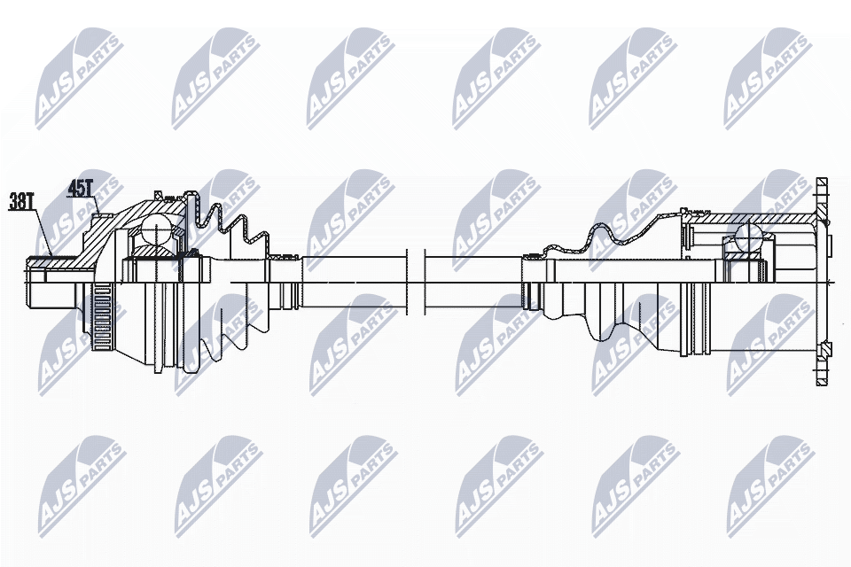 Wał napędowy NTY NPW-AU-038