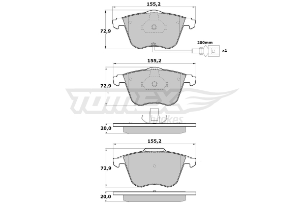 Klocki hamulcowe TOMEX BRAKES TX 17-12