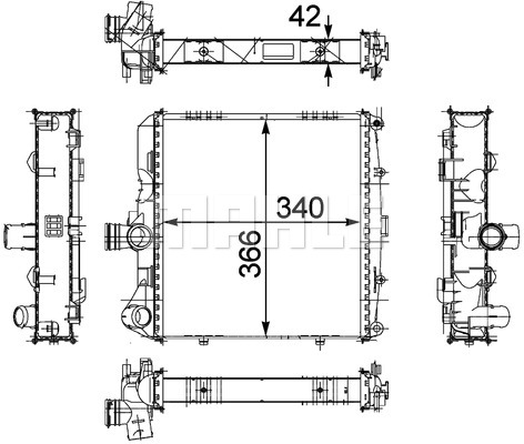 Chłodnica MAHLE CR 817 000P