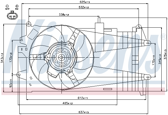 Wentylator NISSENS 85052