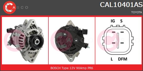 Alternator CASCO CAL10401AS