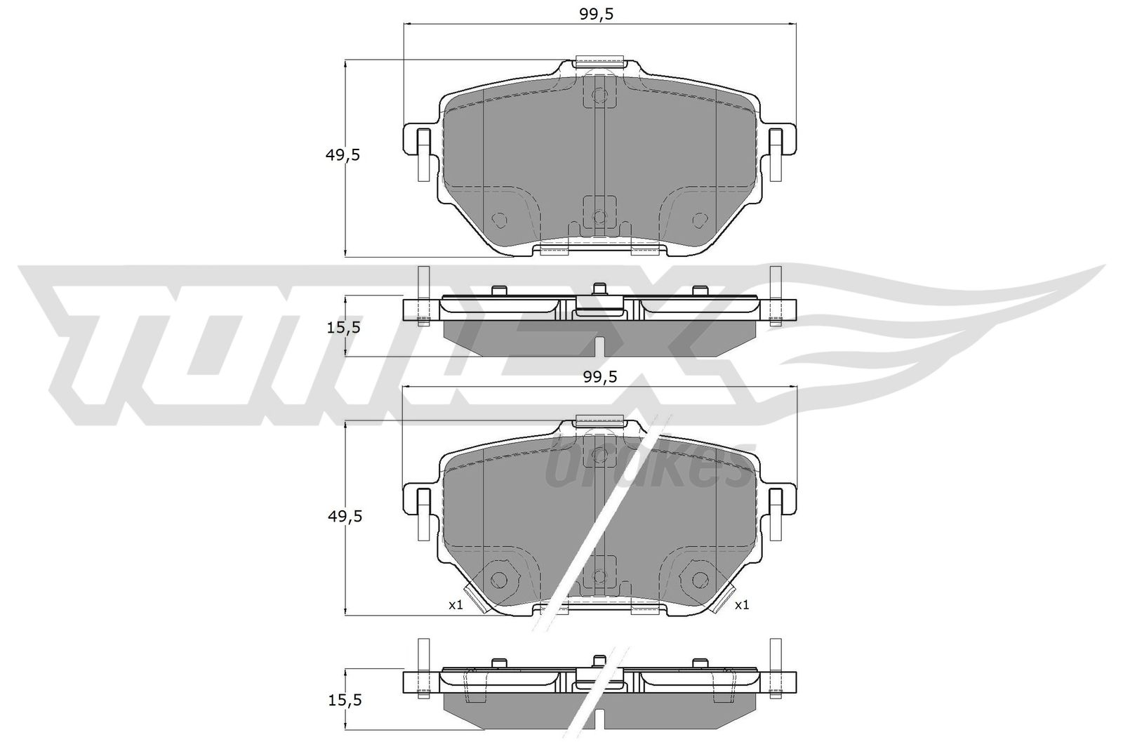 Klocki hamulcowe TOMEX BRAKES TX 19-84