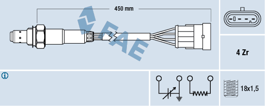 Sonda lambda FAE 77159