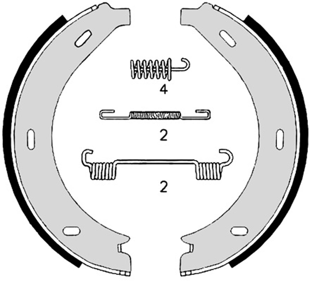 Zestaw szczęk hamulcowych BREMBO S 50 517