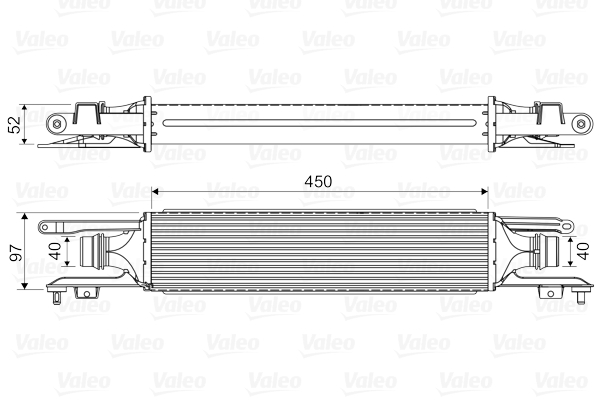 Chłodnica powietrza intercooler VALEO 818577