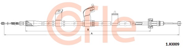 Linka hamulca ręcznego COFLE 92.1.KI009