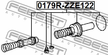 Zestaw naprawczy pompy hamulcowej FEBEST 0179R-ZZE122