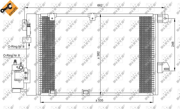 Skraplacz klimatyzacji NRF 35301