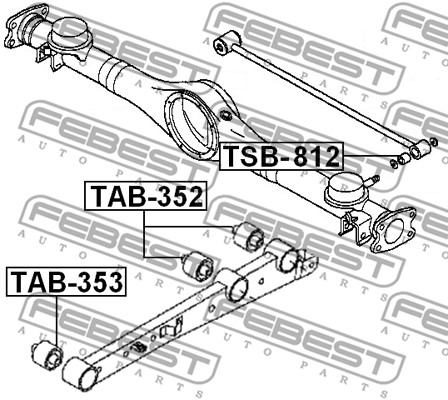 Tuleja wahacza FEBEST TAB-353