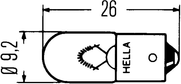 Żarówka oświetlenia wnętrza HELLA 8GP 002 067-061