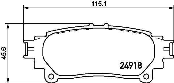 Klocki hamulcowe HELLA 8DB 355 015-371