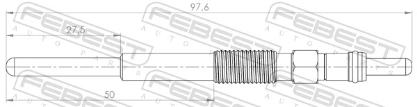 Świeca żarowa FEBEST 25642-003