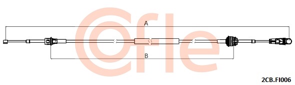 Linka dźwigni zmiany biegów COFLE 92.2CB.FI006