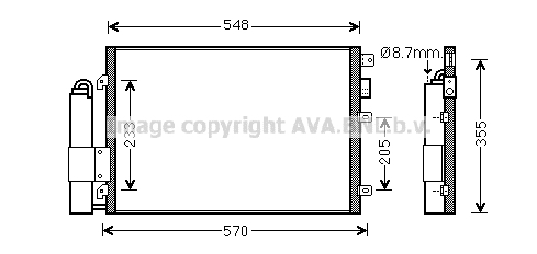 Skraplacz klimatyzacji AVA QUALITY COOLING RT5376D