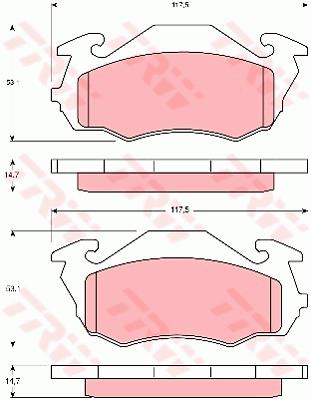 Klocki hamulcowe TRW GDB3136