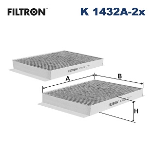 Filtr kabinowy FILTRON K 1432A-2x