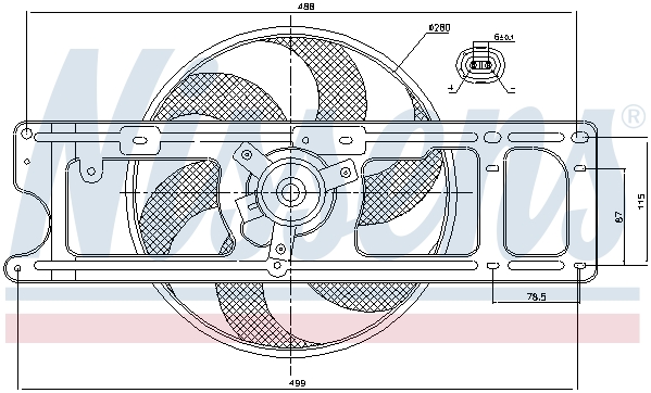 Wentylator NISSENS 85253