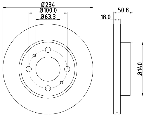 Tarcza hamulcowa HELLA PAGID 8DD 355 112-761