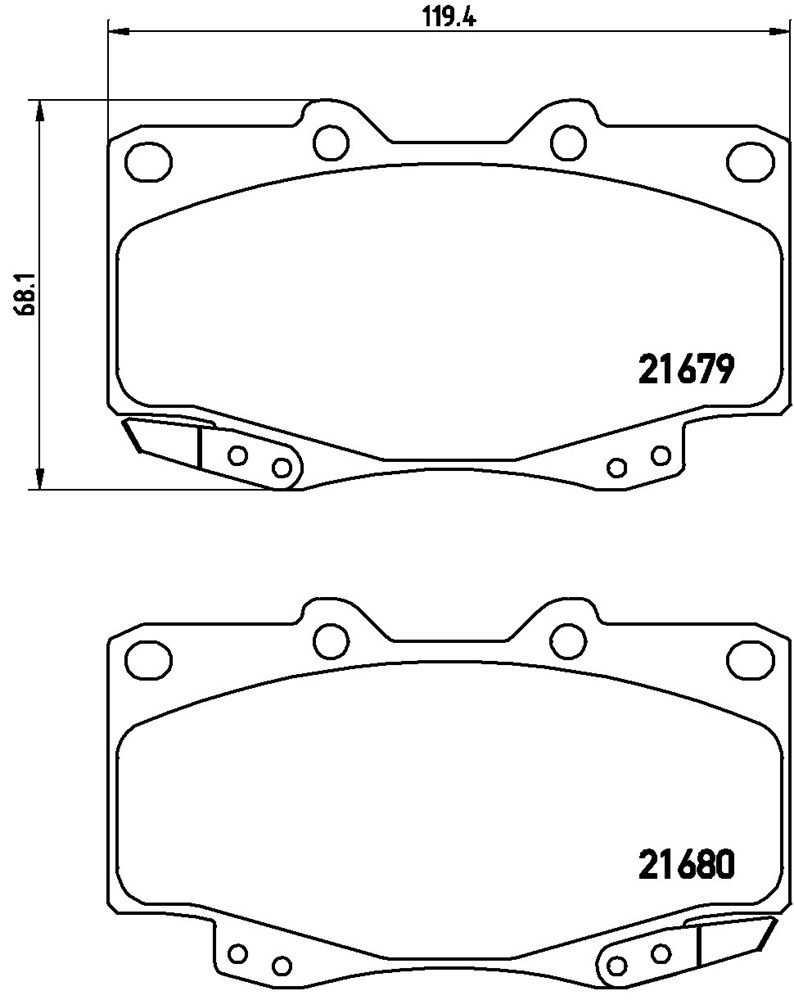 Klocki hamulcowe BREMBO P 83 069