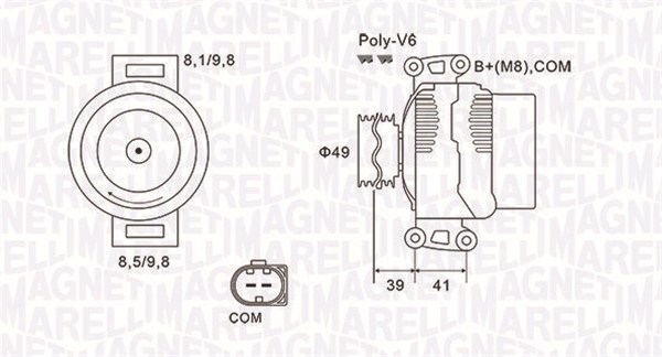 Alternator MAGNETI MARELLI 063731953010