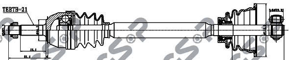 Półoś napędowa GSP 250024