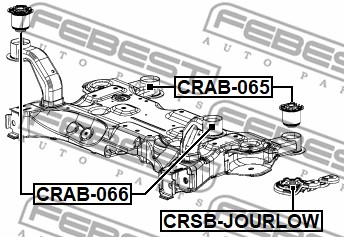 Łożyskowanie  korpusu osi FEBEST CRAB-065