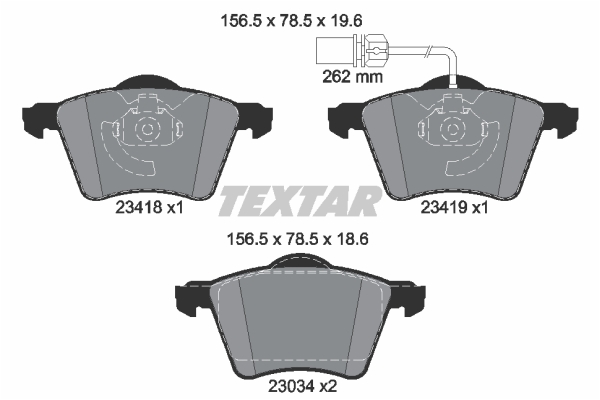Klocki hamulcowe TEXTAR 2341801