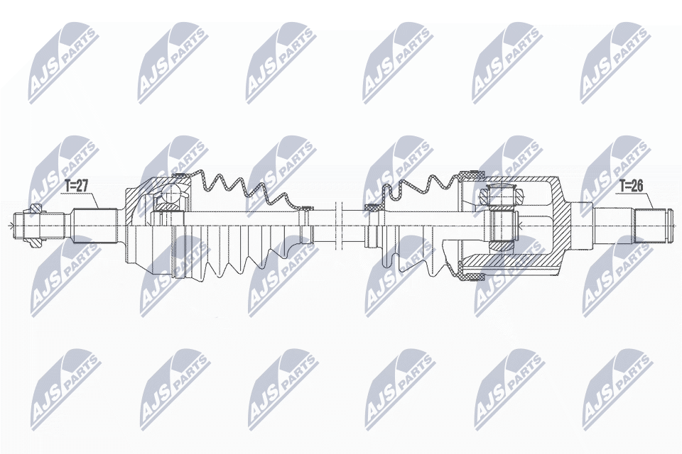 Wał napędowy NTY NPW-FR-164