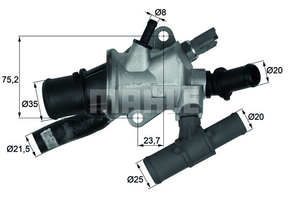 Termostat MAHLE TI 166 88
