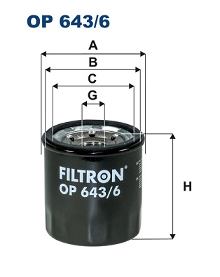 Filtr oleju FILTRON OP 643/6
