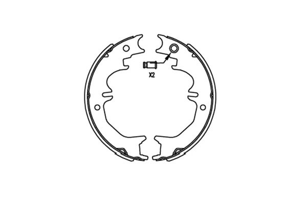 Zestaw szczęk hamulcowych KAVO PARTS KBS-9922