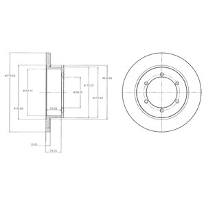 Tarcza hamulcowa DELPHI BG4218