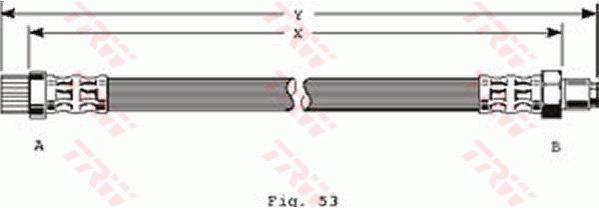 Przewód hamulcowy elastyczny TRW PHB372
