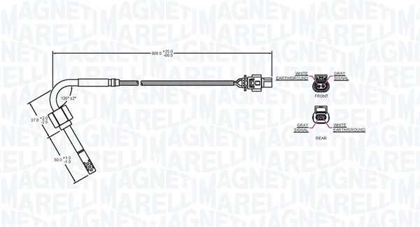 Czujnik  temperatury spalin MAGNETI MARELLI 172000119010