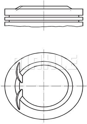 Tłok MAHLE ORIGINAL 011 02 00