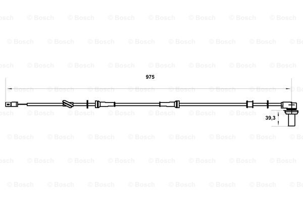 Czujnik ABS BOSCH 0 986 594 005