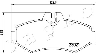 Klocki hamulcowe JAPKO 510513