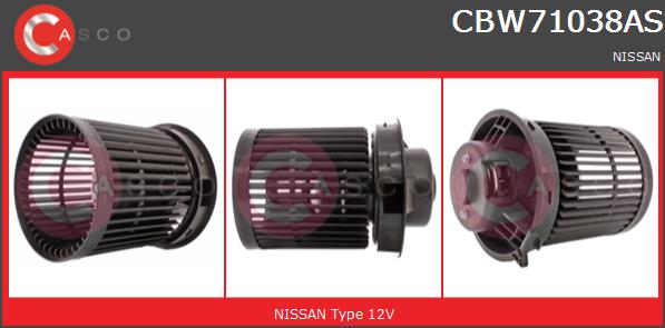 Wentylator wnętrza CASCO CBW71038AS